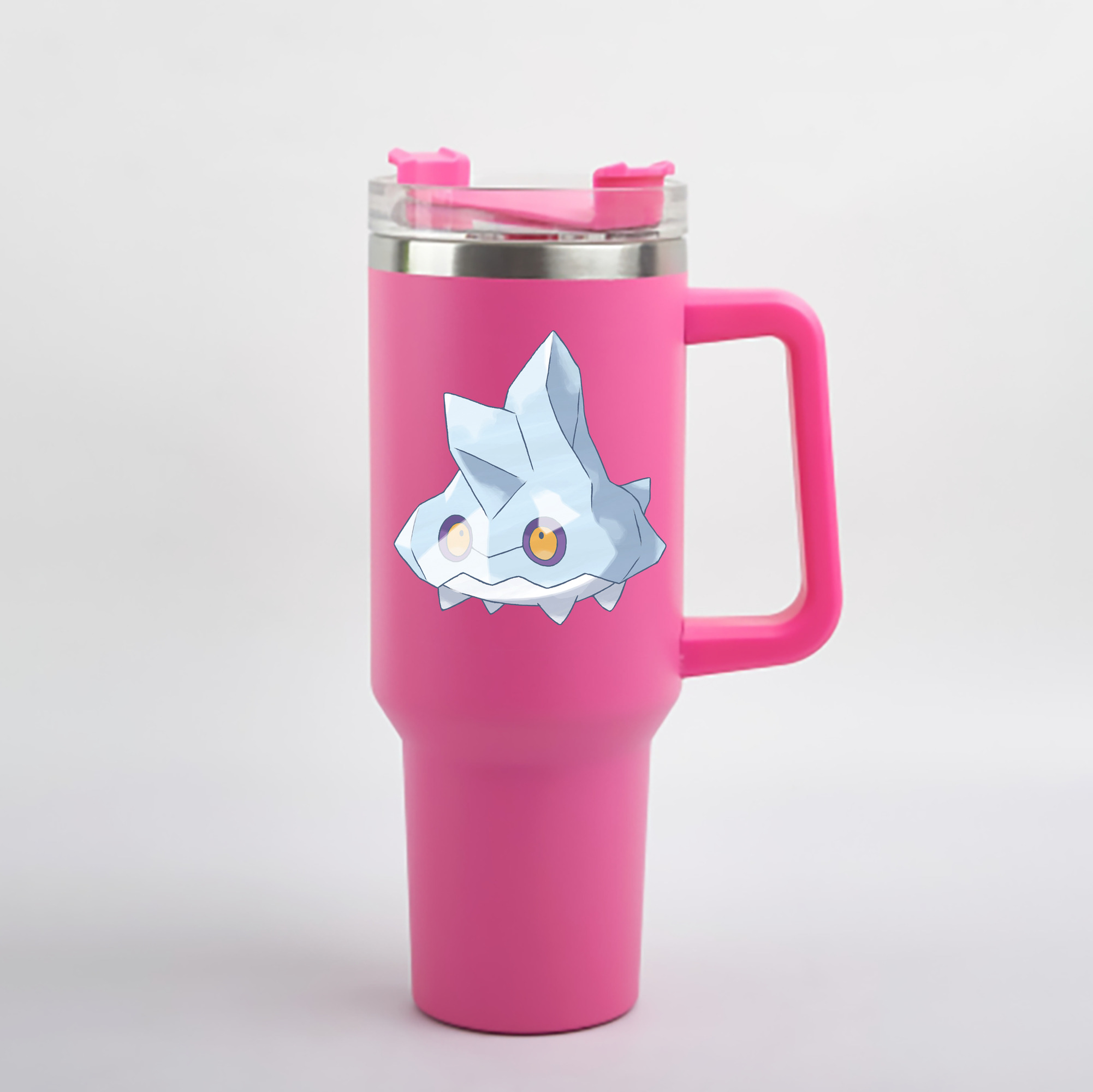 （画像用） ポケットモンスター Pokémon 1200mL車用タンブラー - クリスタルステッカー（プラスチックストロー付き）